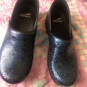 Dansko ink blue clog shoes professional 38 8